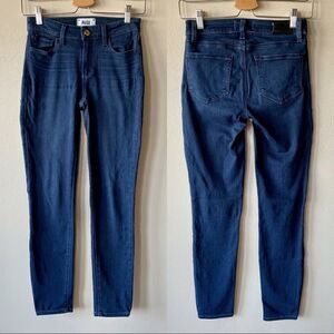Paige Dark Blue 8.5” Rise Verdugo Ankle Skinny Jeans - Size: 25